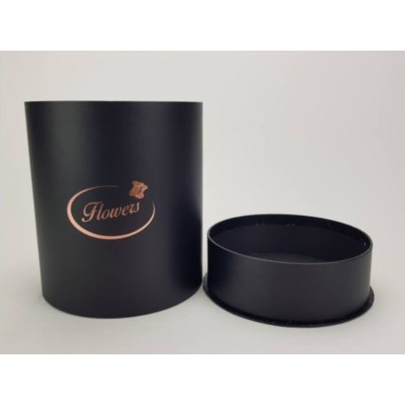 Bonbon és virágdoboz egyben - Fekete - 18x18x20 cm
