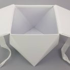 Sokoldalú papírdoboz - Fehér - 18,5x18,5x13,5 cm