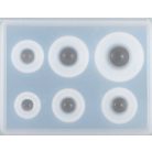 Szilikon öntőforma műgyantához - gömbök, 6 méret