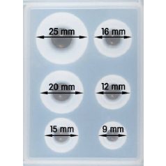 Szilikon öntőforma műgyantához - gömbök, 6 méret