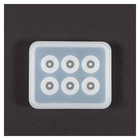 Szilikon öntő- és nyomóforma műgyantához, Fimo-hoz - gyöngy, gömb