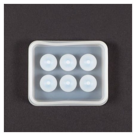 Szilikon öntő- és nyomóforma műgyantához, Fimo-hoz - gyöngy, gömb