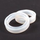 Szilikon öntőforma műgyantához - karkötő, fazettált, 6 cm, széles