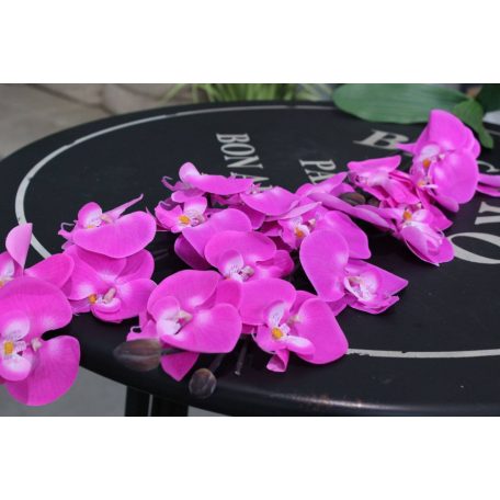  Sötétrózsaszín háromszárú mű orchidea - 95 cm