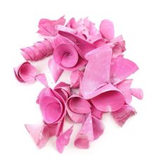    Fa tölcsér virág zúzmarás rózsaszín - 5 cm  - 6 dkg/csomag