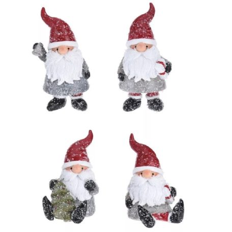 Mikulás figura - 4 féle - 10-12 cm