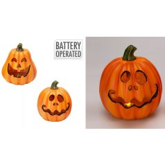 LED-es Halloween tök - 14x15 cm