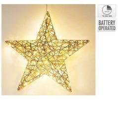 Vessző csillag 30 LED-es elemes időzítős - 40 cm