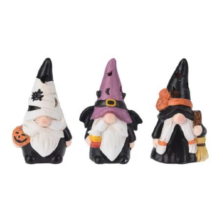 Halloween  manó figurák tökkel - 3 féle - 8 cm