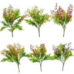 Bogyós díszítő - 5 ágú mix - 34 cm