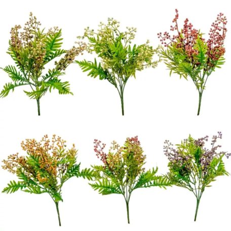 Bogyós díszítő - 5 ágú mix - 34 cm