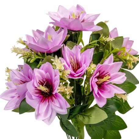 Clametis csokor - 9 virágos mix - 44 cm