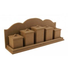 Cadence MDF fűszertartó - 42 cmx10 cmx7 cm -  BH-02