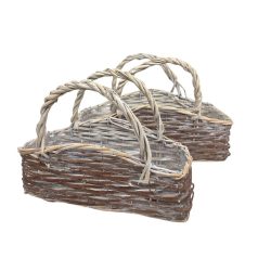    Hamvas barna táska kosár - 40x18x16 cm, 33x13x14 cm - 2 db-os szett