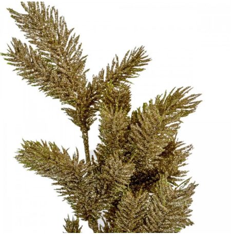 Fenyőág glitteres - Pezsgő - 48 cm 