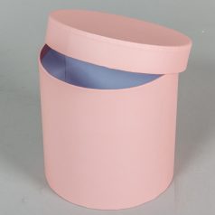 Papírdoboz kerek rózsaszín - 16x16 cm 