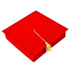 Bársony ballagási papírdoboz - Piros - 4,5x18 cm 