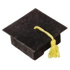 Bársony ballagási papírdoboz - Fekete - 2,5x6 cm