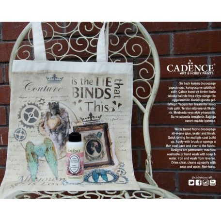 Cadence textil decoupage ragasztó - 120 ml 