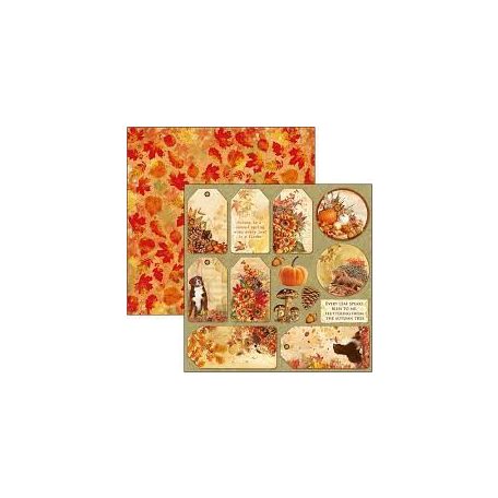 Ciao Bella scrapbook papír - Autumn 2. - 2 oldalas - 30,5 x 30,5 cm
