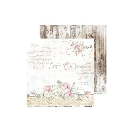 Craft O Clock - Scrapbook tömb - VINTAGE CHIC - 30,5x30,5 cm