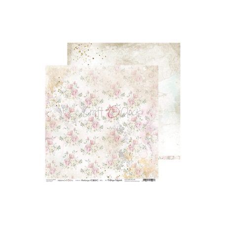 Craft O Clock - Scrapbook tömb - VINTAGE CHIC - 30,5x30,5 cm