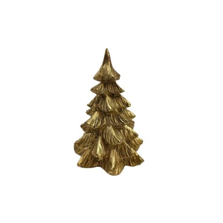 Metálos karácsonyfa figura - Arany - 9,5 cm