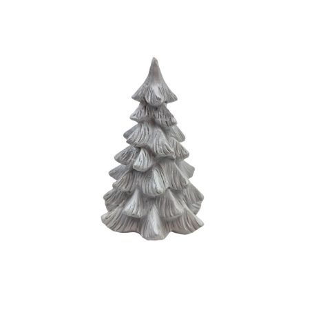 Metálos karácsonyfa figura - Fehér - 9,5 cm