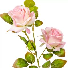 Rózsa ág - 3 virágos - 3 színben - 82 cm 
