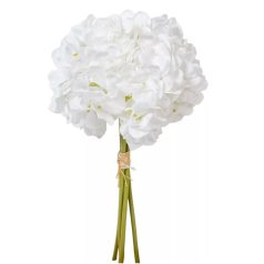 Hortenzia csokor - 4 virág - Fehér - 34 cm 