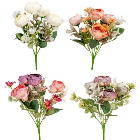 Boglárka csokor - 4 virágos - 30 cm