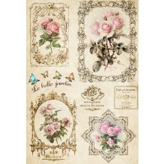 Paper Design rizspapír - A5, A4, A3 - Flowers - 0329