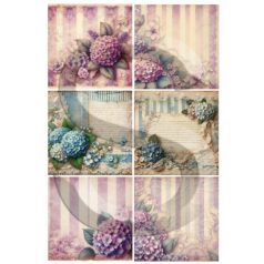   Rizspapír - A4 - Botanical sorozat: Hortenzia Love - CK-4094