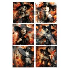   Rizspapír - A4 - Fantasy sorozat: Halloween boszorkányok - CK-4315