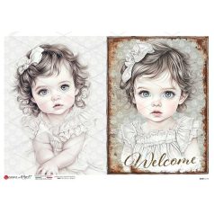 Paper design rizspapír  - A5 - Baby - 0118