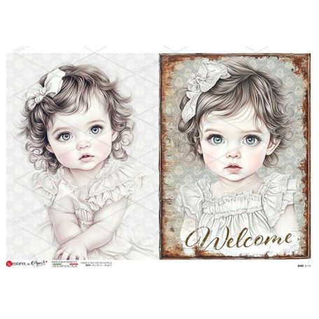 Paper design rizspapír  - A5 - Baby - 0118