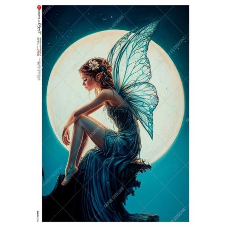 Paper design rizspapír  - A5 - Fairies - 0124