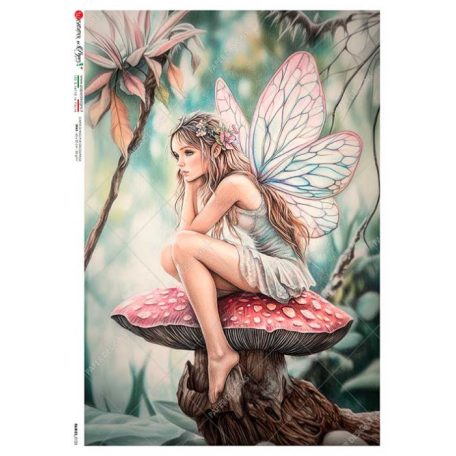 Paper design rizspapír  - A5 - Fairies - 0125