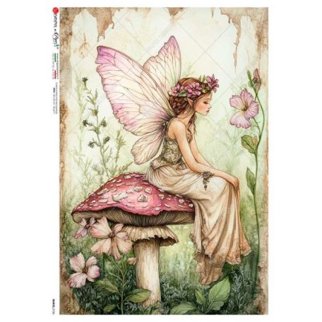 Paper design rizspapír  - A5 - Fairies - 0126