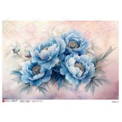 Paper design rizspapír  - A5 - Flowers - 0444