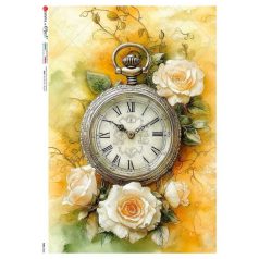 Paper design rizspapír  - A5 - Time - 0065