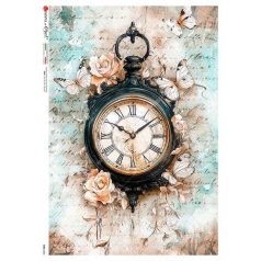 Paper design rizspapír  - A5 - Time - 0066