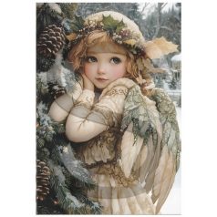  Rizspapir - A4 - Karácsonyi tündérkék 3. - CK-4870