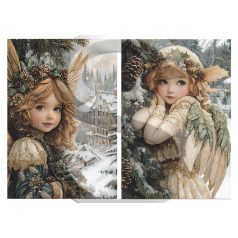  Rizspapir - A4 - Karácsonyi tündérkék 4. - CK-4871