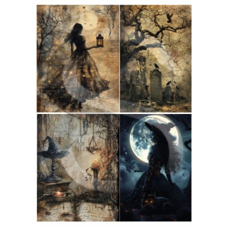 Rizspapír - A4 - Fantasy sorozat: Halloween éjszakáján 1.- CK-4880
