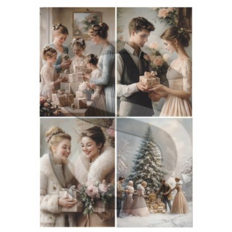 Rizspapir - A4 - Karácsonyi ajándékok 2. - CK-4898