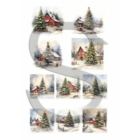 Rizspapir - A4 - Karácsonyi képecskék 15. - CK-4989