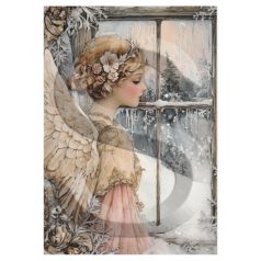 Rizspapir - A4 - Angyal az ablakban  - CK-4992