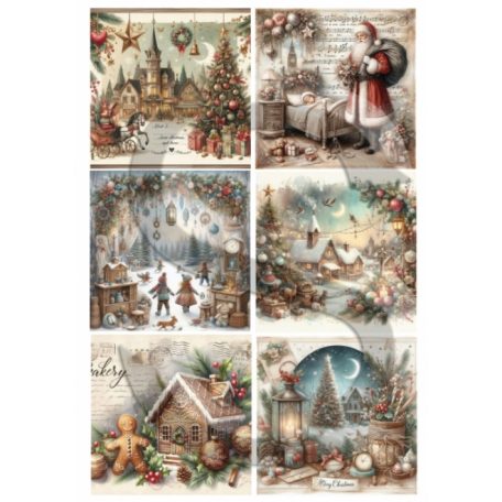 Rizspapír - A4 - Varázslatos karácsonyi képek 10. - CK-5003