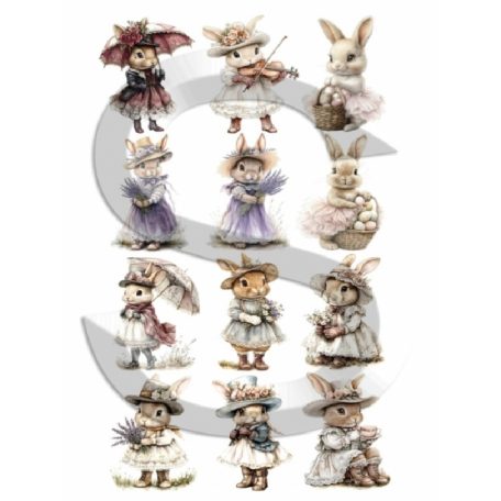 Rizspapír - A4 - 21x30 cm - Mesenyuszkók 1. - CK-5078